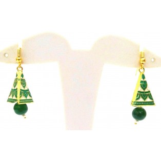 Meenakari Minakari Enamel Jhumka Jhumki Handmade Earring Jewelry Chandelier A129